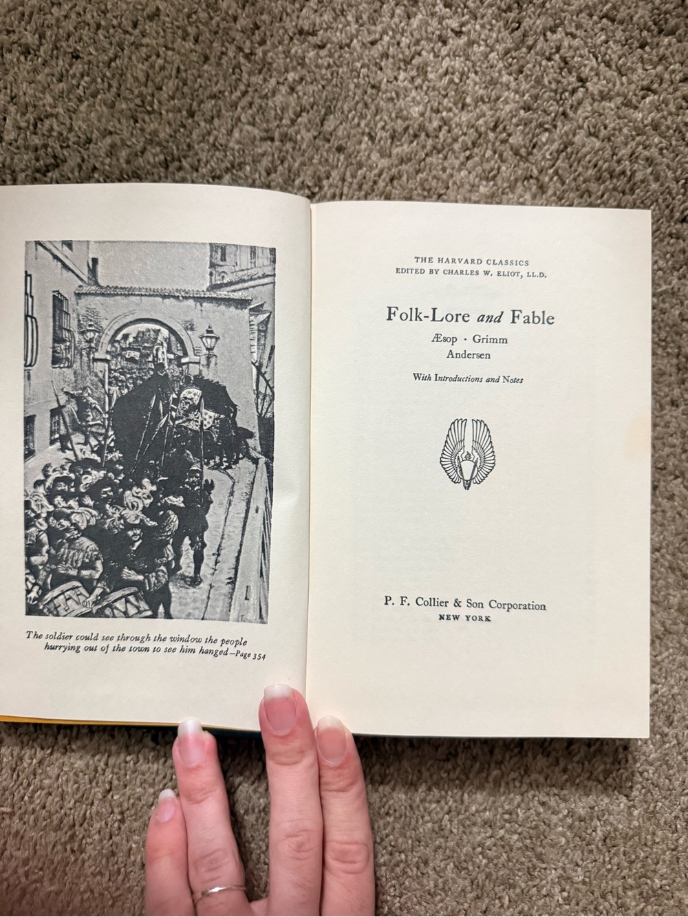 Vintage Harvard Classics Folk-Lore & Fable Book Aesop Grimm Andersen - Picture 4 of 8